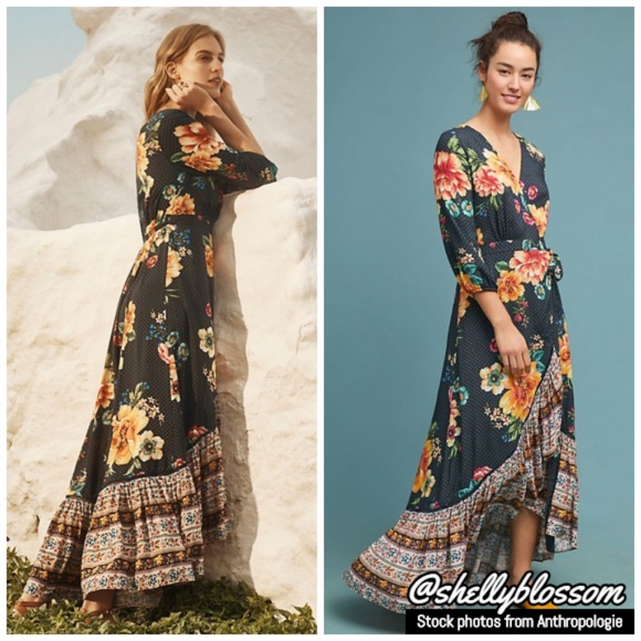 NWT Farm Rio Majorca Wrap Dress Florals - Picture 4 of 4